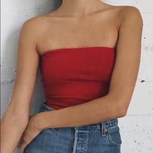 Brandy Melville Red Tube Top